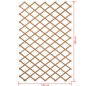 Nature Garten-Rankgitter 100x200 cm Holz Natur 6041703 Nature Garten-Rankgitter 100x200 cm Holz Natur 6041703