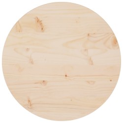vidaXL Tischplatte Ø50x2,5 cm Massivholz Kiefer