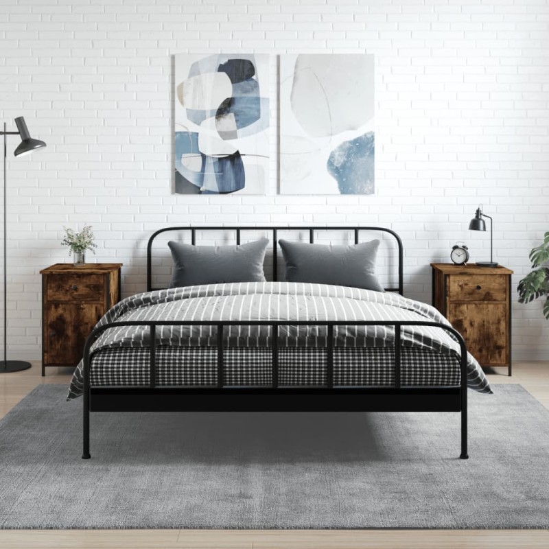 vidaXL Nachttische 2 Stk. Räuchereiche 40x42x60 cm Holzwerkstoff vidaXL Nachttische 2 Stk. Räuchereiche 40x42x60 cm Holzwerkstoff