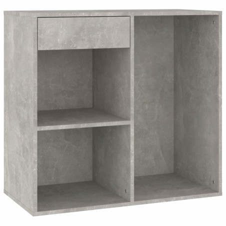 vidaXL Kosmetikschrank Betongrau 80x40x75 cm Holzwerkstoff