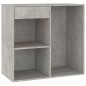 vidaXL Kosmetikschrank Betongrau 80x40x75 cm Holzwerkstoff vidaXL Kosmetikschrank Betongrau 80x40x75 cm Holzwerkstoff