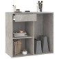 vidaXL Kosmetikschrank Betongrau 80x40x75 cm Holzwerkstoff vidaXL Kosmetikschrank Betongrau 80x40x75 cm Holzwerkstoff