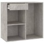 vidaXL Kosmetikschrank Betongrau 80x40x75 cm Holzwerkstoff vidaXL Kosmetikschrank Betongrau 80x40x75 cm Holzwerkstoff