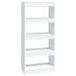 vidaXL Bücherregal/Raumteiler Weiß 60x30x135 cm Holzwerkstoff vidaXL Bücherregal/Raumteiler Weiß 60x30x135 cm Holzwerkstoff