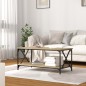 vidaXL Couchtisch Sonoma Eiche 100x50x45 cm Holzwerkstoff und Eisen vidaXL Couchtisch Sonoma Eiche 100x50x45 cm Holzwerkstoff und Eisen