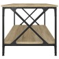 vidaXL Couchtisch Sonoma Eiche 100x50x45 cm Holzwerkstoff und Eisen vidaXL Couchtisch Sonoma Eiche 100x50x45 cm Holzwerkstoff und Eisen