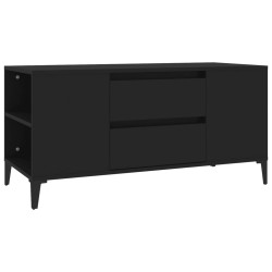 vidaXL TV-Schrank Schwarz 102x44,5x50 cm Holzwerkstoff