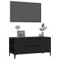 vidaXL TV-Schrank Schwarz 102x44,5x50 cm Holzwerkstoff vidaXL TV-Schrank Schwarz 102x44,5x50 cm Holzwerkstoff