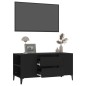 vidaXL TV-Schrank Schwarz 102x44,5x50 cm Holzwerkstoff vidaXL TV-Schrank Schwarz 102x44,5x50 cm Holzwerkstoff