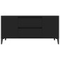 vidaXL TV-Schrank Schwarz 102x44,5x50 cm Holzwerkstoff vidaXL TV-Schrank Schwarz 102x44,5x50 cm Holzwerkstoff
