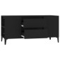 vidaXL TV-Schrank Schwarz 102x44,5x50 cm Holzwerkstoff vidaXL TV-Schrank Schwarz 102x44,5x50 cm Holzwerkstoff