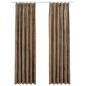 vidaXL Verdunkelungsvorhänge mit Haken 2 Stk. Samt Beige 140x245 cm vidaXL Verdunkelungsvorhänge mit Haken 2 Stk. Samt Beige 140x245 cm
