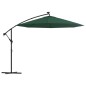 vidaXL Sonnenschirm Ampelschirm mit LED-Beleuchtung 300 cm Metallmast vidaXL Sonnenschirm Ampelschirm mit LED-Beleuchtung 300 cm Metallmast