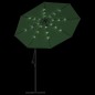 vidaXL Sonnenschirm Ampelschirm mit LED-Beleuchtung 300 cm Metallmast vidaXL Sonnenschirm Ampelschirm mit LED-Beleuchtung 300 cm Metallmast