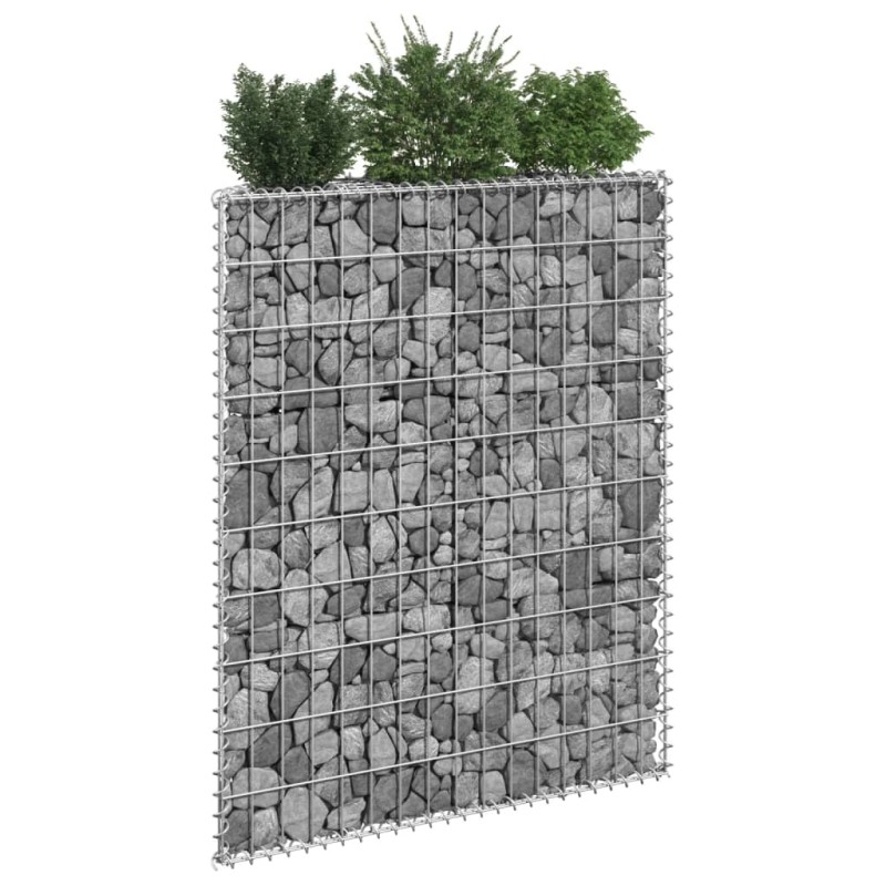 vidaXL Gabionen-Hochbeet Trapezform Verzinkter Stahl 80x20x100 cm vidaXL Gabionen-Hochbeet Trapezform Verzinkter Stahl 80x20x100 cm