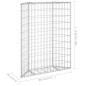vidaXL Gabionen-Hochbeet Trapezform Verzinkter Stahl 80x20x100 cm vidaXL Gabionen-Hochbeet Trapezform Verzinkter Stahl 80x20x100 cm