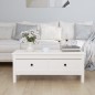 vidaXL Couchtisch Weiß 100x50x40 cm Massivholz Kiefer vidaXL Couchtisch Weiß 100x50x40 cm Massivholz Kiefer