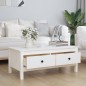 vidaXL Couchtisch Weiß 100x50x40 cm Massivholz Kiefer vidaXL Couchtisch Weiß 100x50x40 cm Massivholz Kiefer