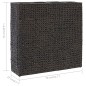 vidaXL Garten-Hochbeet mit 4 Töpfen Wasserhyazinthe Schwarz vidaXL Garten-Hochbeet mit 4 Töpfen Wasserhyazinthe Schwarz