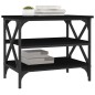 vidaXL Beistelltisch Schwarz 55x38x45 cm Holzwerkstoff vidaXL Beistelltisch Schwarz 55x38x45 cm Holzwerkstoff