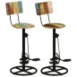 vidaXL Barhocker 2 Stk. Altholz Massiv vidaXL Barhocker 2 Stk. Altholz Massiv