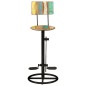 vidaXL Barhocker 2 Stk. Altholz Massiv vidaXL Barhocker 2 Stk. Altholz Massiv