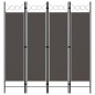 vidaXL 4-tlg. Raumteiler Anthrazit 160 x 180 cm vidaXL 4-tlg. Raumteiler Anthrazit 160 x 180 cm