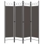 vidaXL 4-tlg. Raumteiler Anthrazit 160 x 180 cm vidaXL 4-tlg. Raumteiler Anthrazit 160 x 180 cm