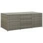 vidaXL Gartenbox Poly Rattan 180x90x70 cm Grau vidaXL Gartenbox Poly Rattan 180x90x70 cm Grau