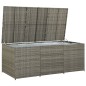 vidaXL Gartenbox Poly Rattan 180x90x70 cm Grau vidaXL Gartenbox Poly Rattan 180x90x70 cm Grau