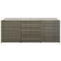 vidaXL Gartenbox Poly Rattan 180x90x70 cm Grau vidaXL Gartenbox Poly Rattan 180x90x70 cm Grau