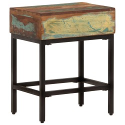 vidaXL Beistelltisch 40x30x51 cm Altholz Massiv