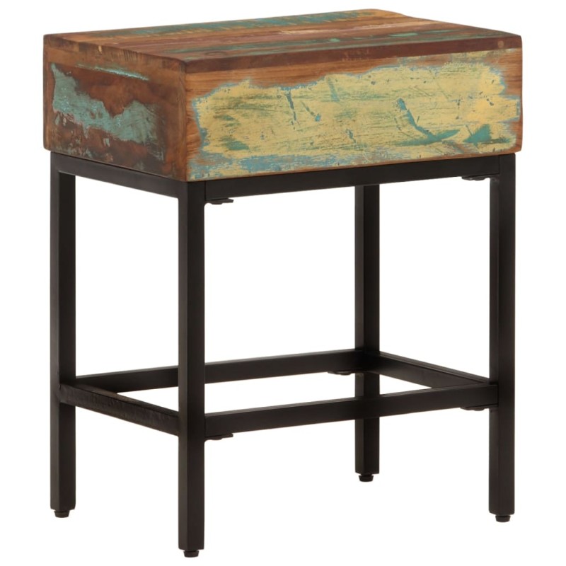 vidaXL Beistelltisch 40x30x51 cm Altholz Massiv vidaXL Beistelltisch 40x30x51 cm Altholz Massiv
