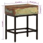 vidaXL Beistelltisch 40x30x51 cm Altholz Massiv vidaXL Beistelltisch 40x30x51 cm Altholz Massiv