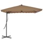 vidaXL Sonnenschirm mit Stahlmast 250 x 250 cm Taupe vidaXL Sonnenschirm mit Stahlmast 250 x 250 cm Taupe