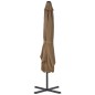 vidaXL Sonnenschirm mit Stahlmast 250 x 250 cm Taupe vidaXL Sonnenschirm mit Stahlmast 250 x 250 cm Taupe