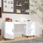 vidaXL Schreibtisch Hochglanz-Weiß 140x50x75 cm Holzwerkstoff vidaXL Schreibtisch Hochglanz-Weiß 140x50x75 cm Holzwerkstoff