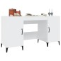 vidaXL Schreibtisch Hochglanz-Weiß 140x50x75 cm Holzwerkstoff vidaXL Schreibtisch Hochglanz-Weiß 140x50x75 cm Holzwerkstoff