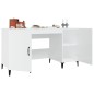 vidaXL Schreibtisch Hochglanz-Weiß 140x50x75 cm Holzwerkstoff vidaXL Schreibtisch Hochglanz-Weiß 140x50x75 cm Holzwerkstoff