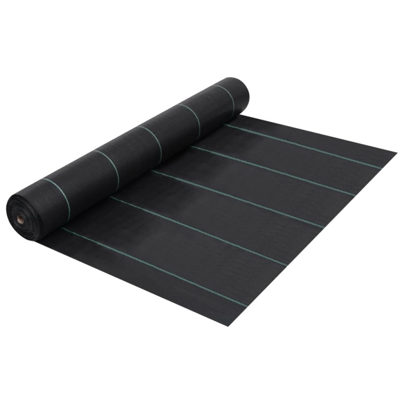 vidaXL Unkrautfolie Schwarz 1x100 m PP vidaXL Unkrautfolie Schwarz 1x100 m PP