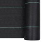 vidaXL Unkrautfolie Schwarz 1x100 m PP vidaXL Unkrautfolie Schwarz 1x100 m PP