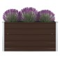 vidaXL Hochbeet 100 x 100 x 45 cm Verzinkter Stahl Braun vidaXL Hochbeet 100 x 100 x 45 cm Verzinkter Stahl Braun