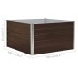 vidaXL Hochbeet 100 x 100 x 45 cm Verzinkter Stahl Braun vidaXL Hochbeet 100 x 100 x 45 cm Verzinkter Stahl Braun