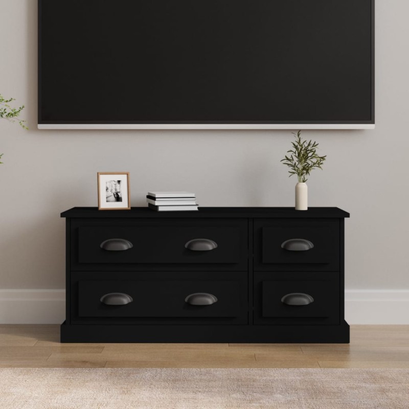 vidaXL TV-Schrank Schwarz 100x35,5x45 cm Holzwerkstoff vidaXL TV-Schrank Schwarz 100x35,5x45 cm Holzwerkstoff