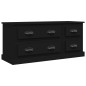 vidaXL TV-Schrank Schwarz 100x35,5x45 cm Holzwerkstoff vidaXL TV-Schrank Schwarz 100x35,5x45 cm Holzwerkstoff
