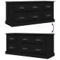 vidaXL TV-Schrank Schwarz 100x35,5x45 cm Holzwerkstoff vidaXL TV-Schrank Schwarz 100x35,5x45 cm Holzwerkstoff