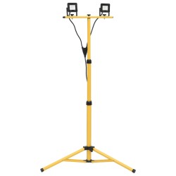 vidaXL LED-Fluter mit Stativ 2x10 W Kaltweiß