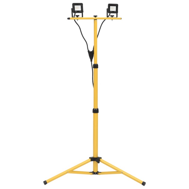 vidaXL LED-Fluter mit Stativ 2x10 W Kaltweiß vidaXL LED-Fluter mit Stativ 2x10 W Kaltweiß