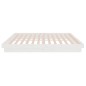 vidaXL Massivholzbett Weiß 135x190 cm vidaXL Massivholzbett Weiß 135x190 cm