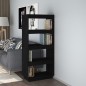 vidaXL Bücherregal/Raumteiler Schwarz 60x35x135 cm Massivholz Kiefer vidaXL Bücherregal/Raumteiler Schwarz 60x35x135 cm Massivholz Kiefer